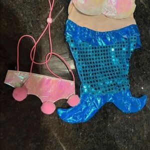 Mermaid Costume for Small dog - Blue and Pink